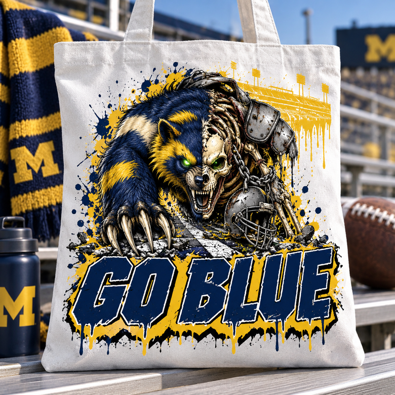 Michigan Undead Mascot Tote Bag